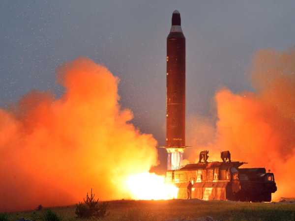North Korea now a nuclear state. Launches the longest range missile